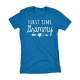 First Time GRAMMY - Mother's Day Grandmother Gift Ladies Fit T-shirt