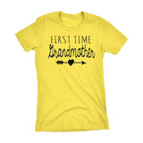 First Time GRANDMOTHER - Mother's Day Grandma Gift Ladies Fit T-shirt