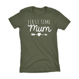 First Time MUM - Mother's Day Grandmother Gift Ladies Fit T-shirt