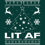 Lit AF - Christmas T-shirt