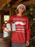 Mustache Sweater - Christmas Long Sleeve Shirt