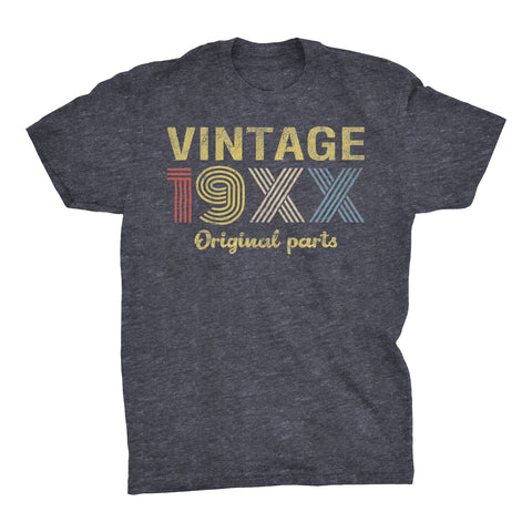 Retro Birthday - Vintage 19XX Original Parts - Choose The Date