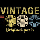 Retro Birthday - Vintage 19XX Original Parts - Choose The Date