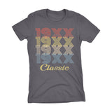 Retro Birthday - Classic 19XX - 003 - Womens
