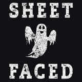 Sheet Faced - Funny Halloween Costume Party - 001 - T-Shirt