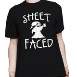 Sheet Faced - Funny Halloween Costume Party - 002 - T-Shirt