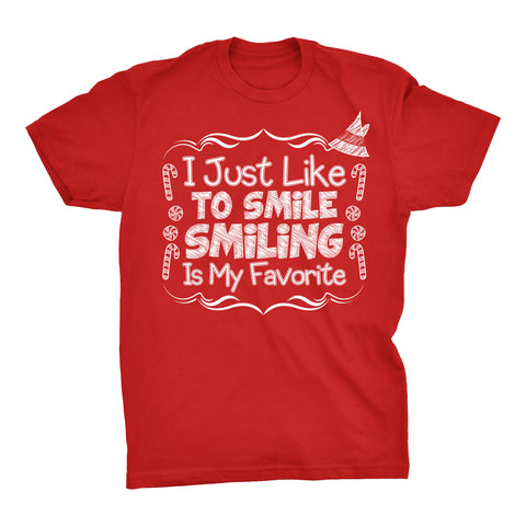 I Just Like To Smile - Christmas T-shirt