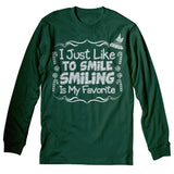 I Just Like To Smile - Christmas Long Sleeve Shirt