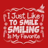 I Just Like To Smile - Christmas T-shirt