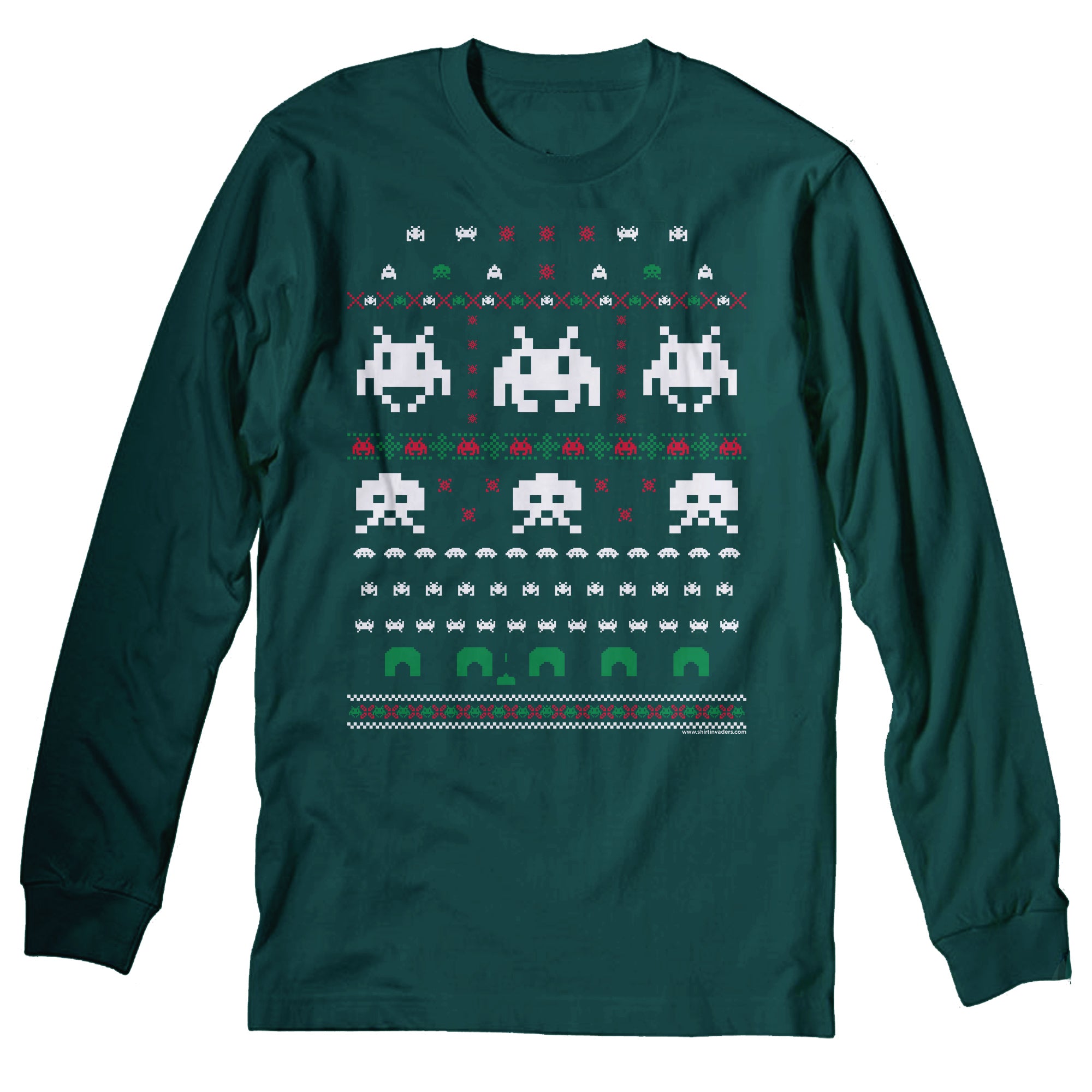 Space Invaders - Christmas Long Sleeve Shirt