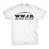Who Would Jesus Draft - SIMPLE Distressed Print - W.W.J.D. T-Shirt